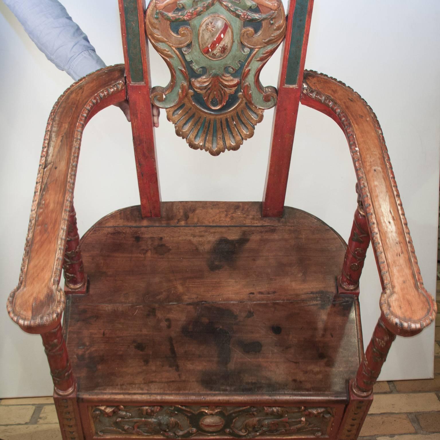 17th Century French Wooden Chair, Renaissance 3