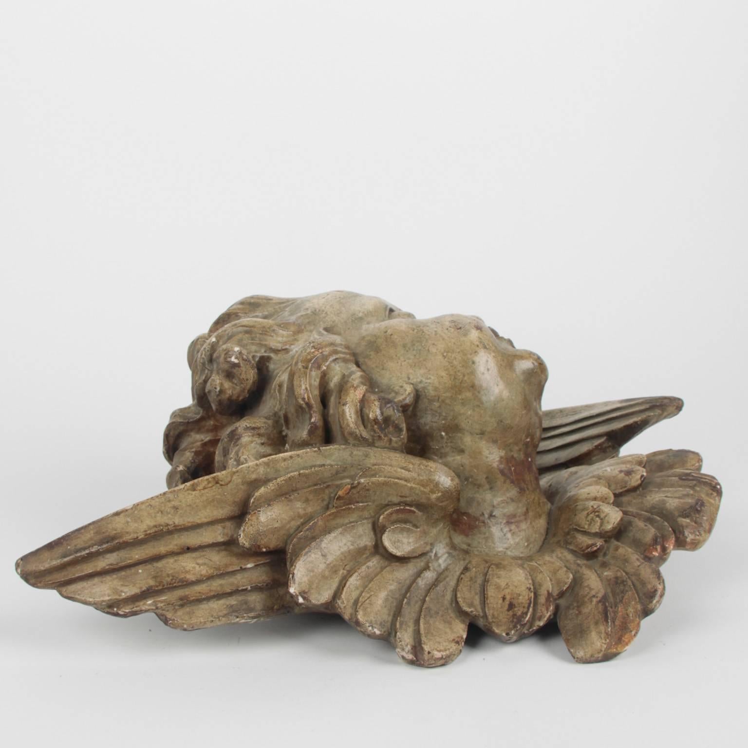 Terracotta Angel Head, circa 1800 In Good Condition In Esbeek, NL