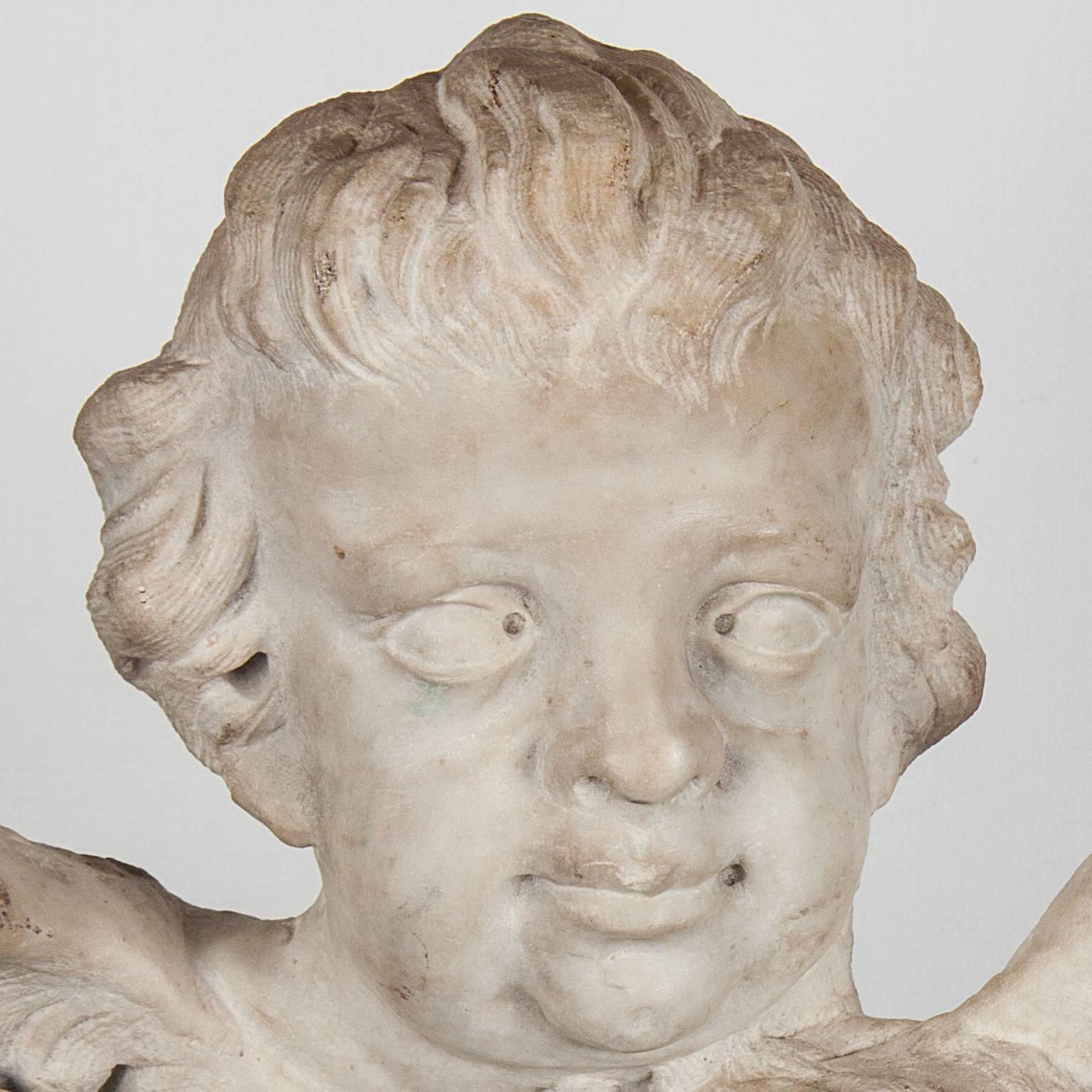 17th Century Italian Marble Head 1