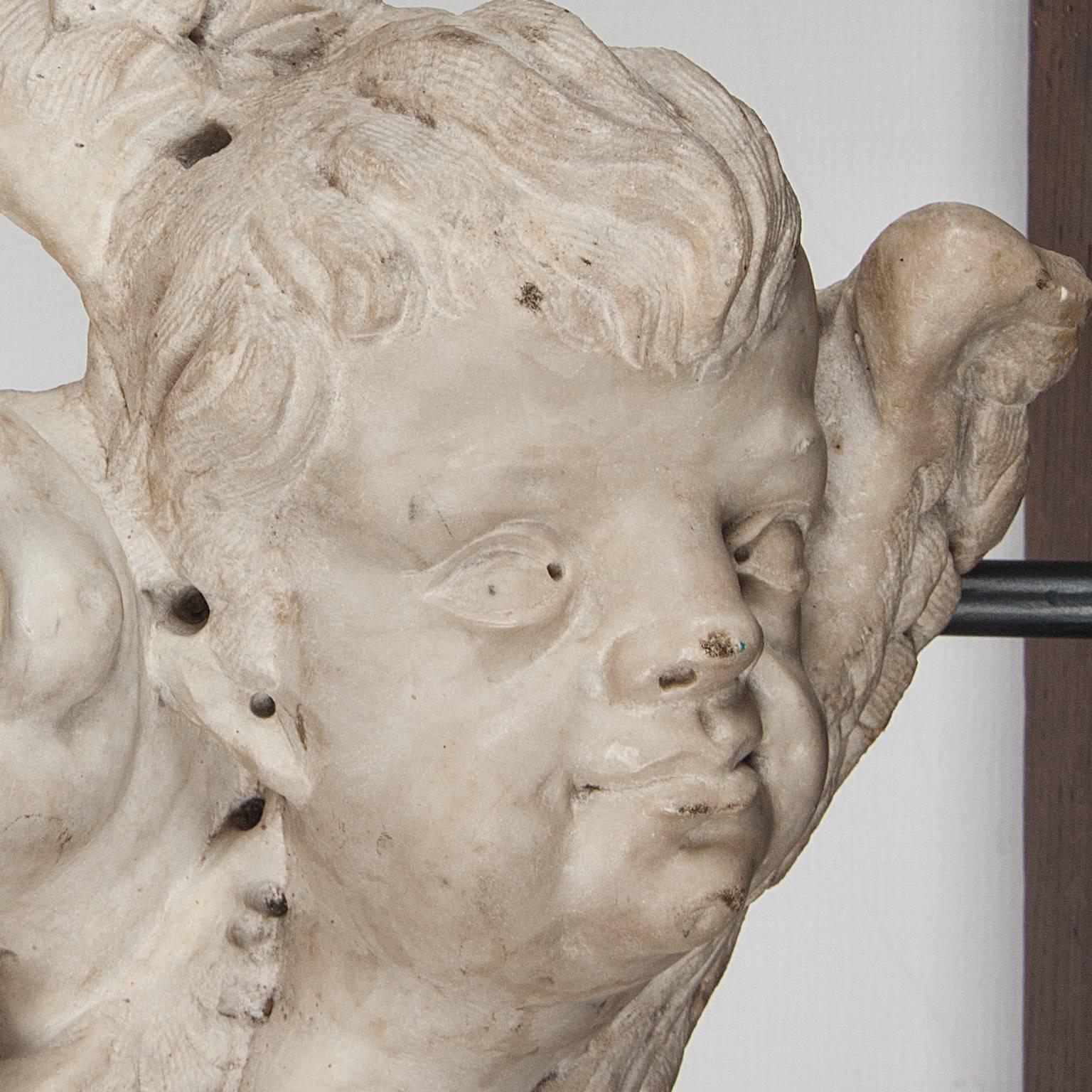 17th Century Italian Marble Head 2
