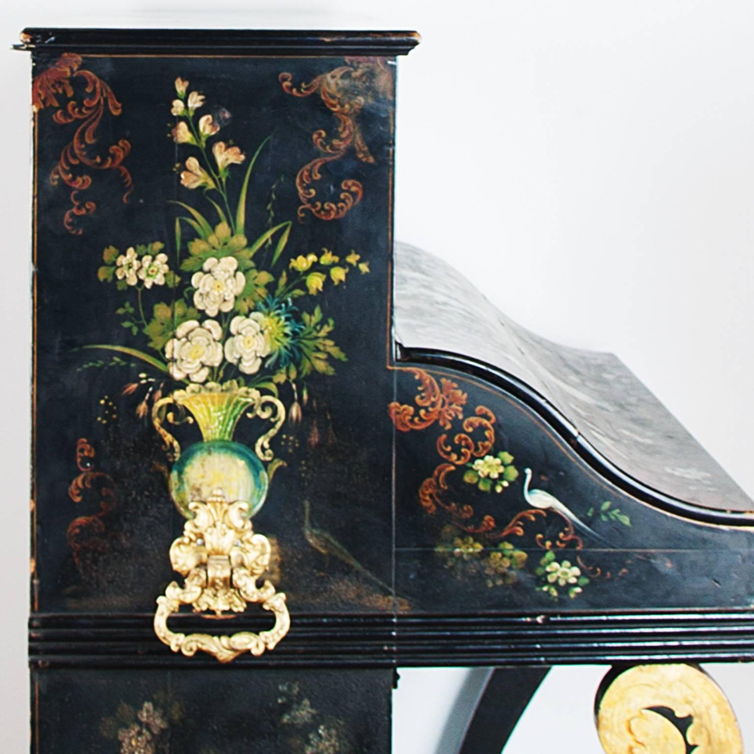 19th Century Painted Piano 3
