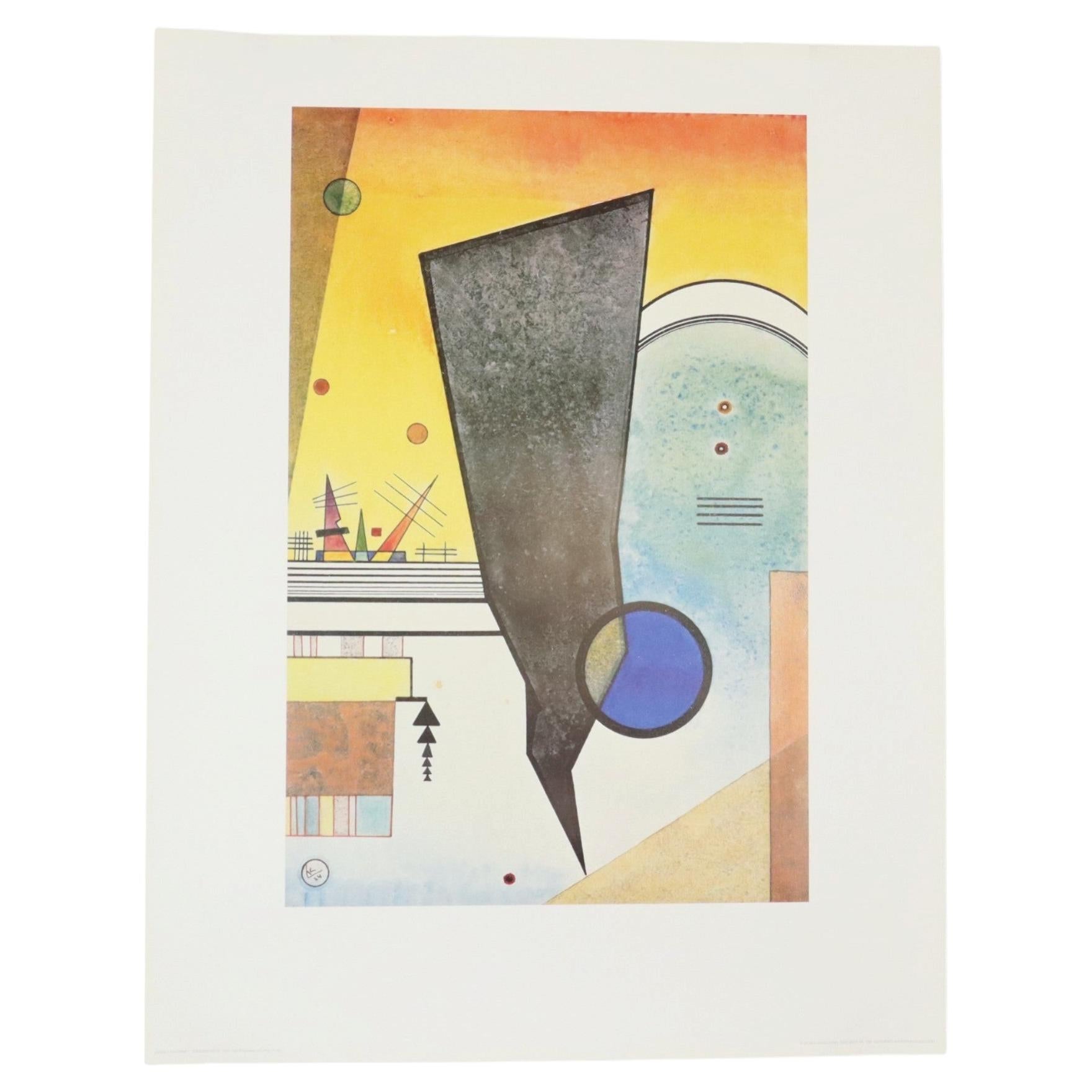 Offset Lithograph Wassily Kandinsky Curved Spitze 1924 Achenbach Art Edition For Sale
