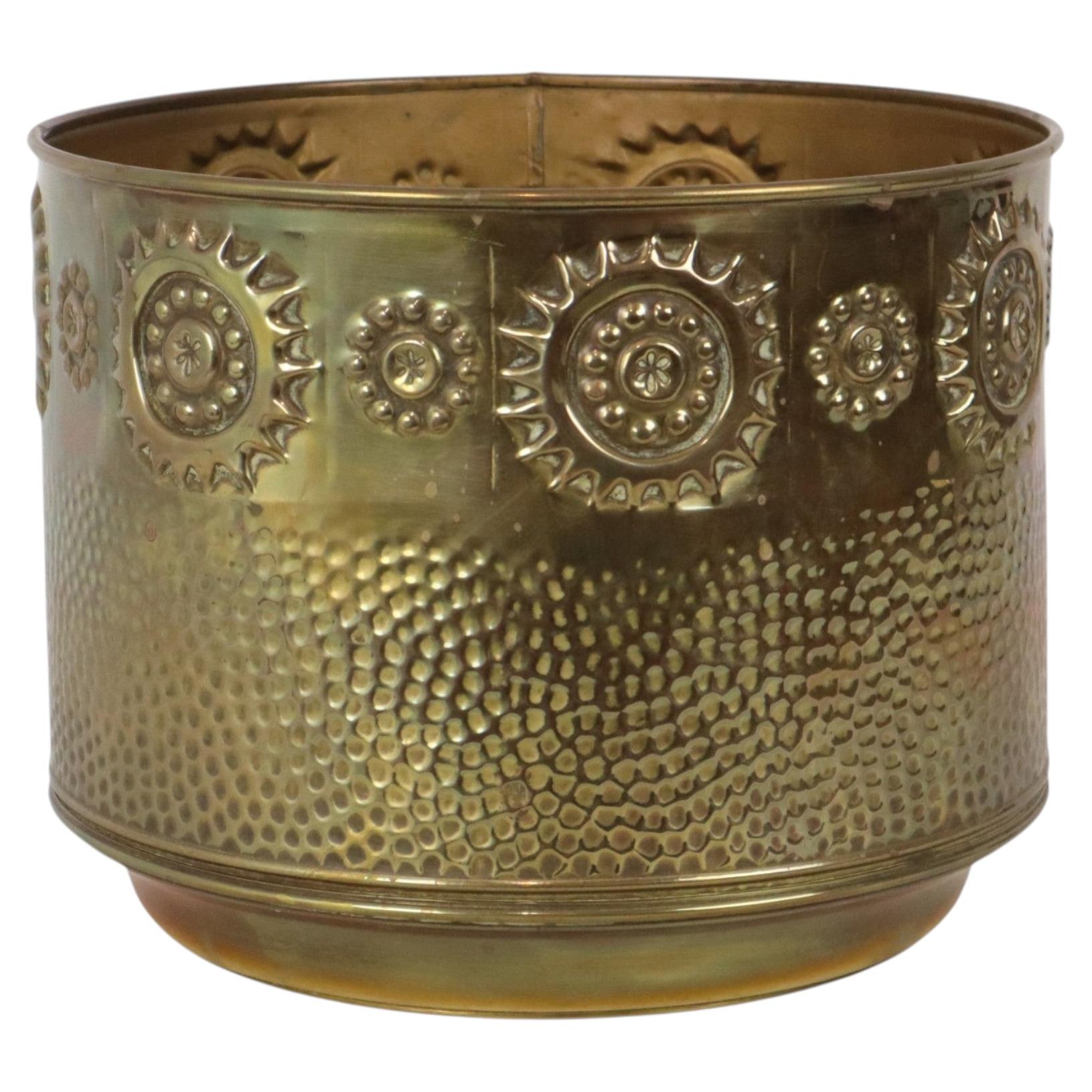Brass Octagonal Paper Bin, USA 1960's For Sale at 1stDibs