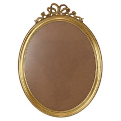 Klassischer ovaler Goldrahmen mit Schleifenverzierung, 63 cm