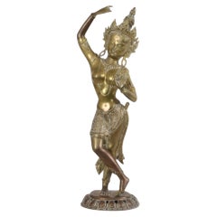 Large Brass Sculpture of Mayadevi Mother of Buddha 52 cm