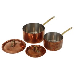 Set of 2 Paul Revere Limited Edition Copper Saucepans
