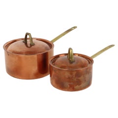 Set of 2 Paul Revere Limited Edition Copper Saucepans