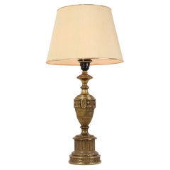 Large Brass Table Lamp Classic French Empire Style