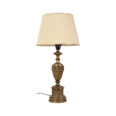 Large Brass Table Lamp Classic French Empire Style