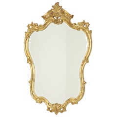 Großer Deknudt-Spiegel mit Zierleiste, Blattgold, klassischer Barockstil, 87 cm