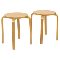Set of 2 Vintage IKEA Frosta Stools, Beech Wood, 1990s