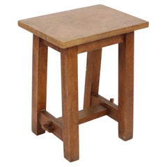Charming Old Wooden Stool from Southern France – Rustic 1950s Style