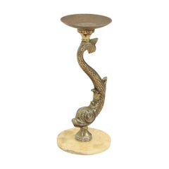 Mid-Century Mythical Dolphin Floor Ashtray, France, 48 cm