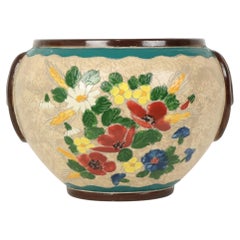 Art Nouveau Flower Pot / Cache-pot, Jérôme Massier, Vallauris, c. 1900