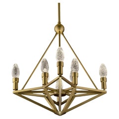 Solid Brass Regalio Outdoor Pendant Chandelier by Elisterno