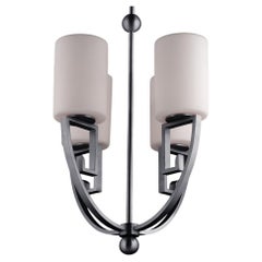 Antiqued Stainless Steel Palatsi Outdoor Pendant Chandelier by Elisterno