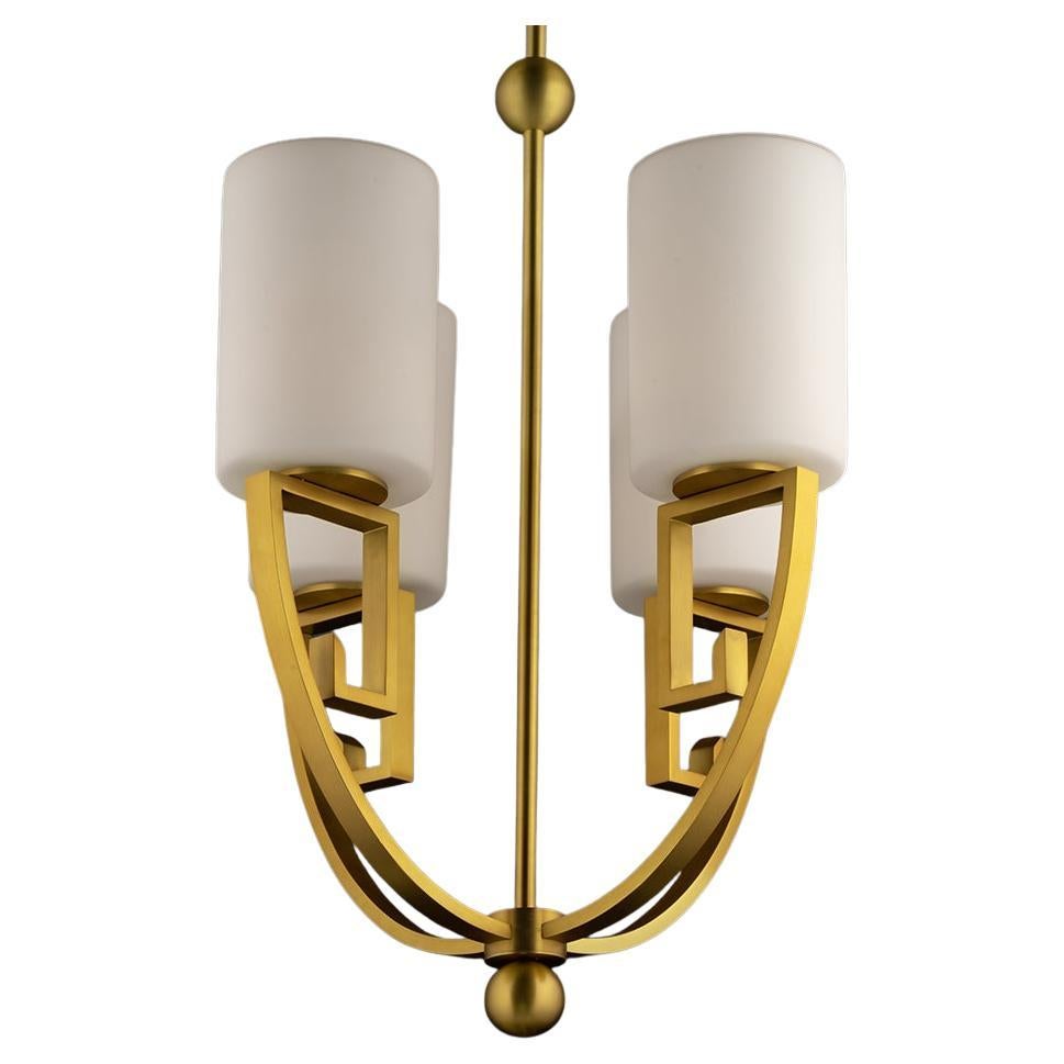 Solid Brass Palatsi Outdoor Pendant Chandelier by Elisterno