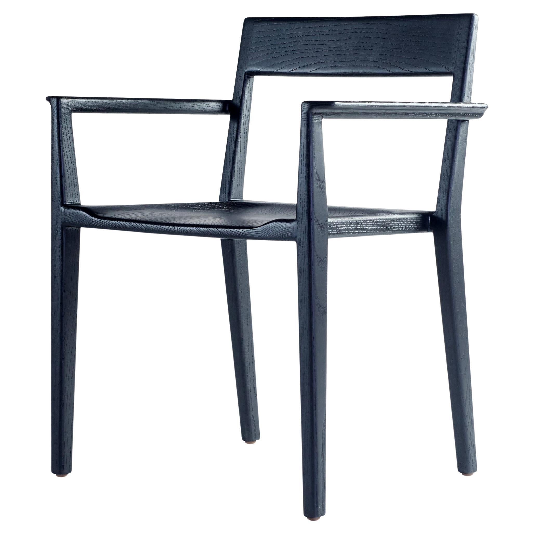 Kompson Armchair in Blackened Ash