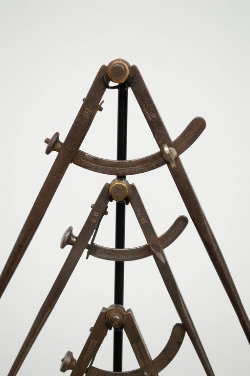 Antique Mounted Drafting Tools at 1stDibs