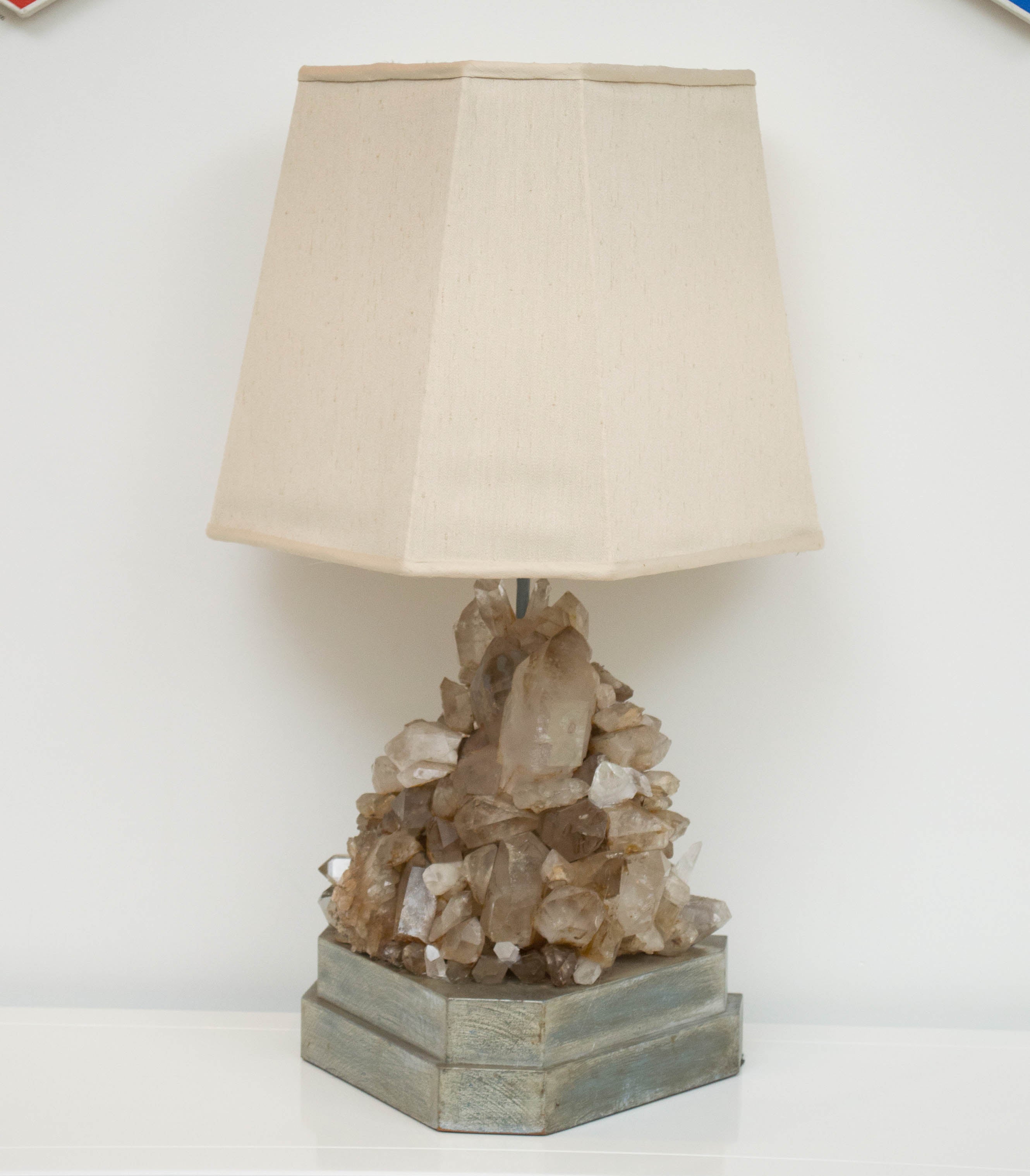 Carole Stupell Rock Crystal Lamp For Sale