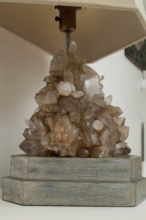 Carole Stupell Rock Crystal Lamp For Sale 1