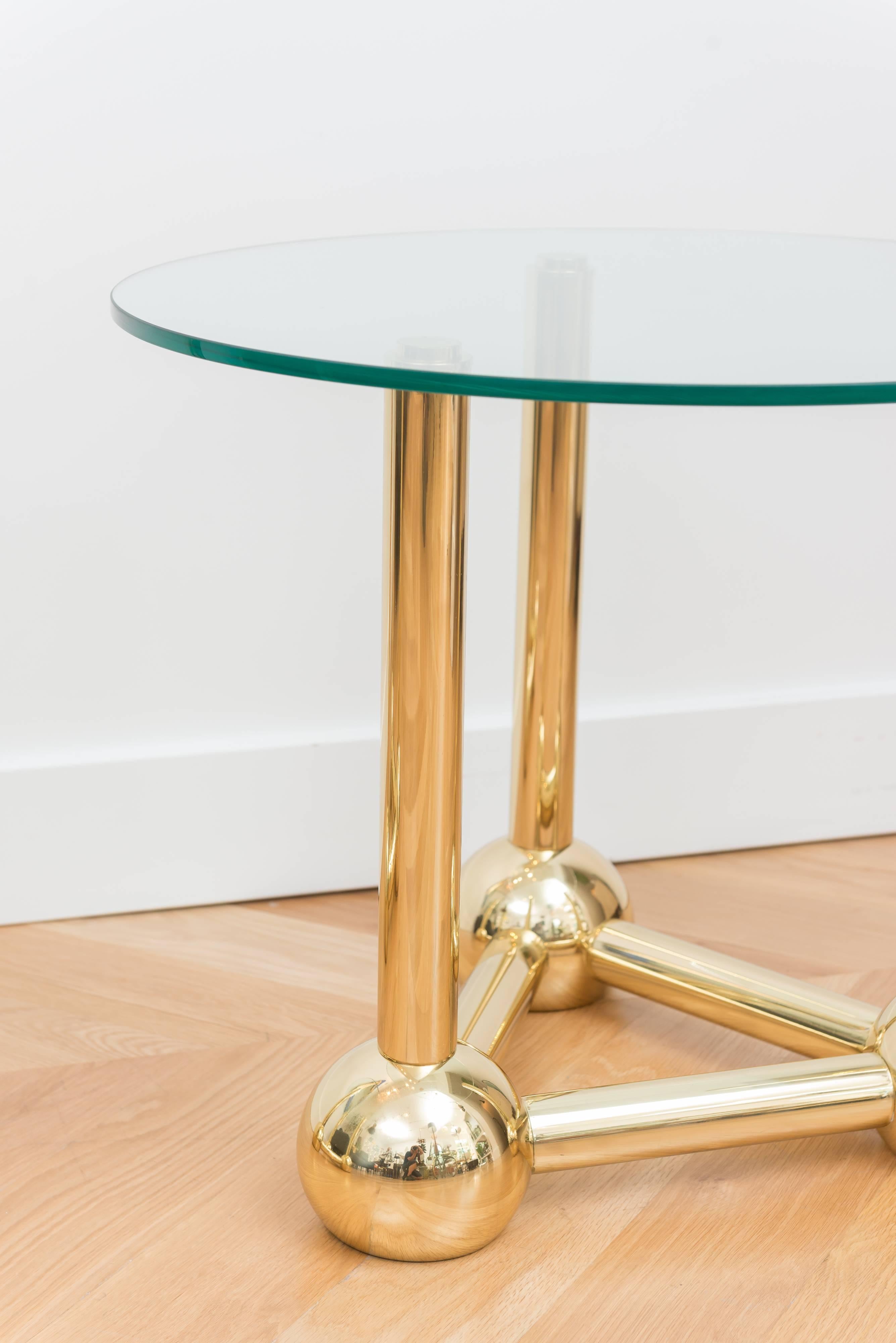 American Early 1980s Brass Tables