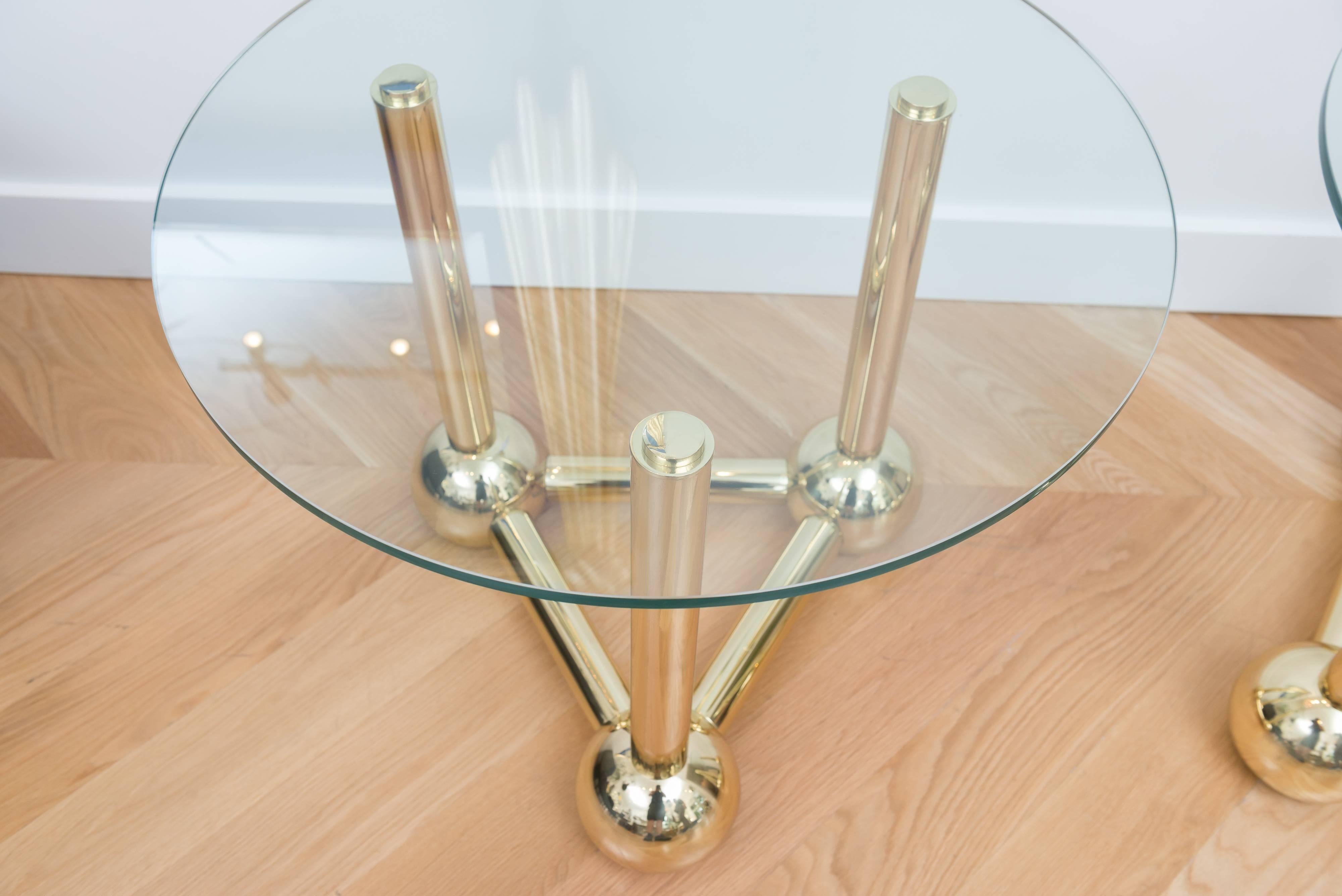 Late 20th Century Early 1980s Brass Tables