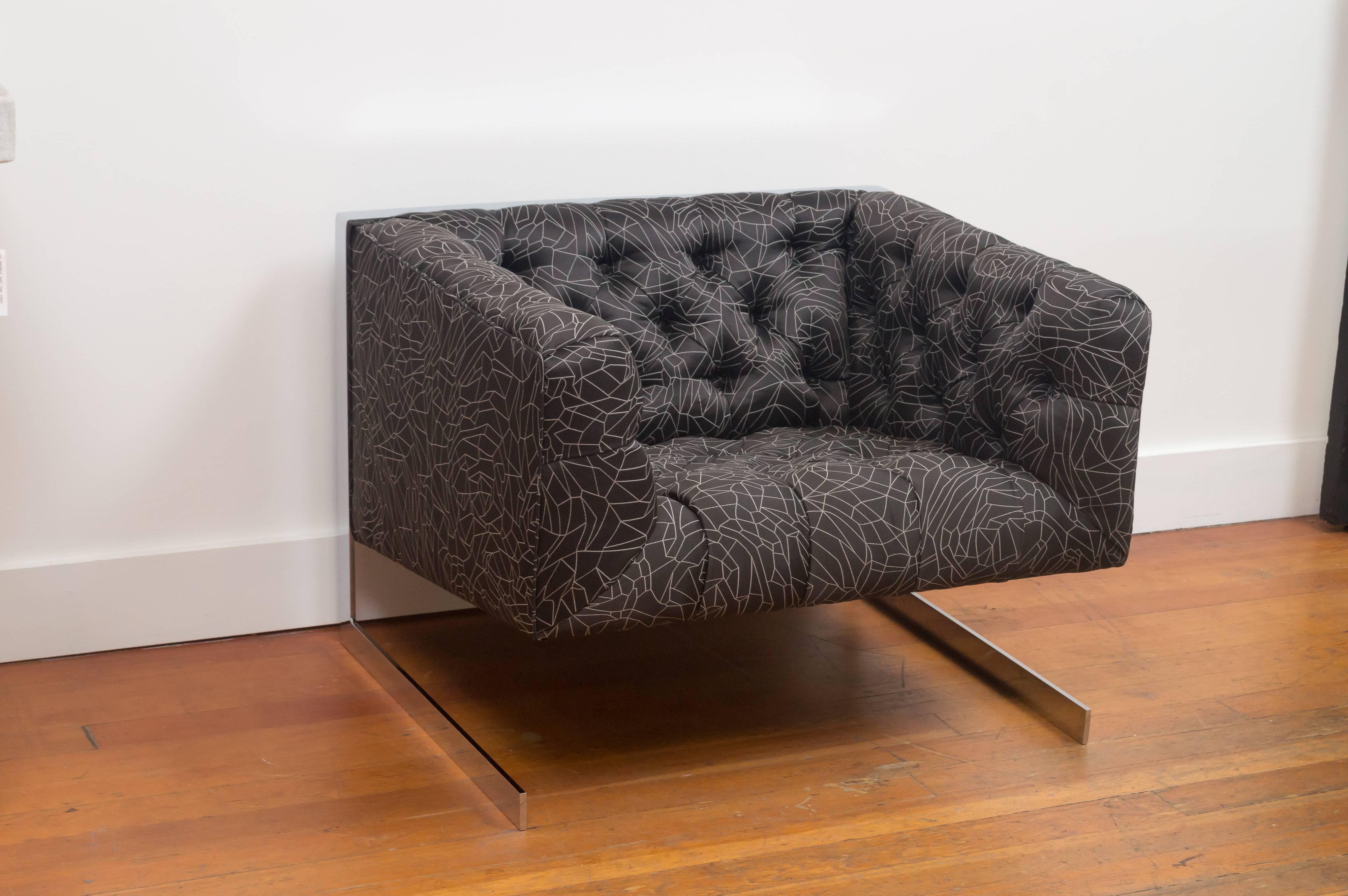Milo Baughman Cube Chair In Excellent Condition For Sale In San Francisco, CA