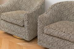Milo Baughman Swivel Armchairs
