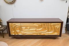 Brutalist Gold Gilt Dresser