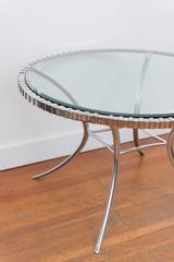 Thinline Polished Aluminum Klismos Table