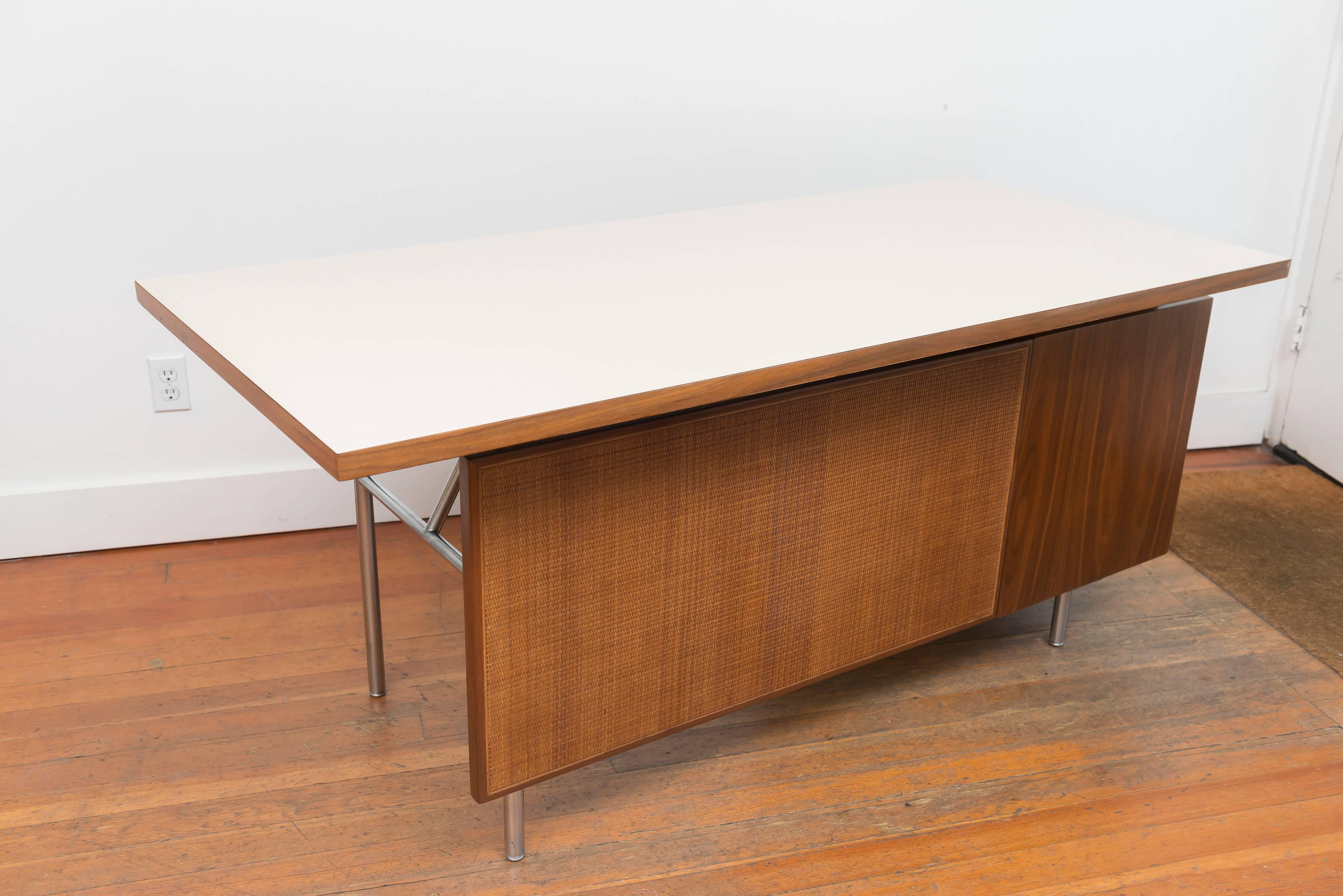 George Nelson Walnut Desk For Sale 3