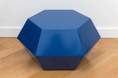 Lacquered Navy Faceted Cocktail Table