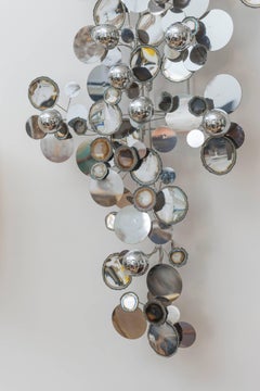 C. Jere "Rain Drops" Chrome Wall Sculpture