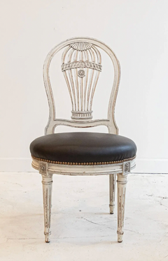 Set of 10 Louis XVI Style Montgolfier Dining Chairs