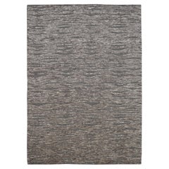 Tappeto moderno in lana testurizzata grigio-talpa 9'11''x14'