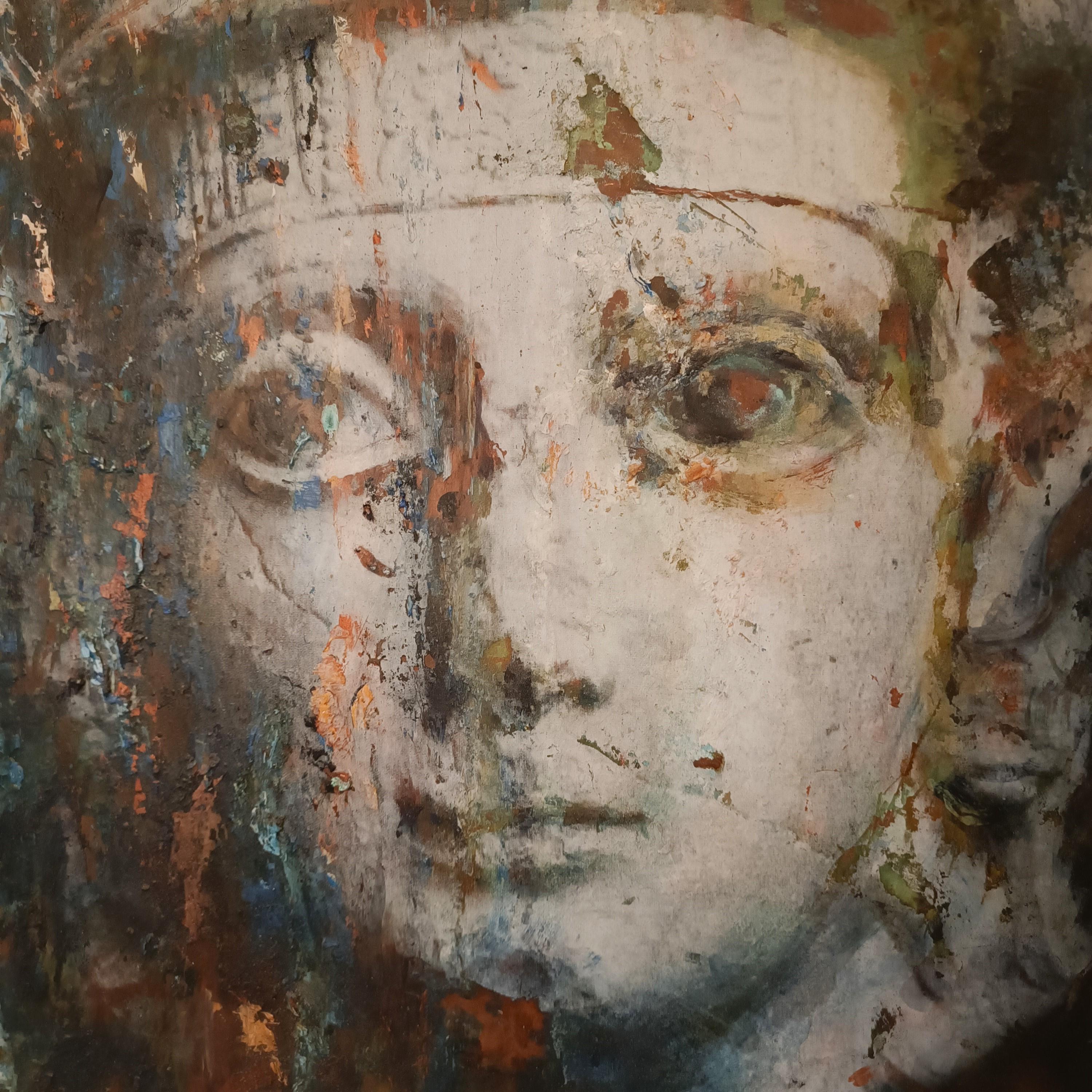 Olio e smalto su rame “La Misteriosa” di Alessandro La Motta-Biennale Venezia (Italian) im Angebot