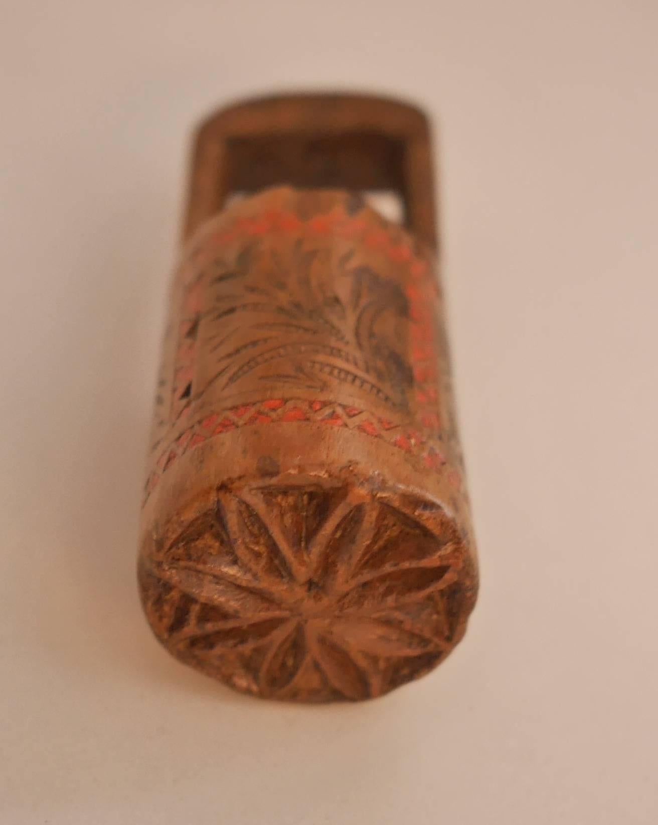 Folk Art 19th Century Pyrenees Wooden Bread Stamp For Sale