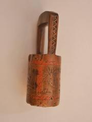 19th Century Pyrenees Wooden Bread Stamp