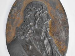 1800 Cast Iron Christ Medallion