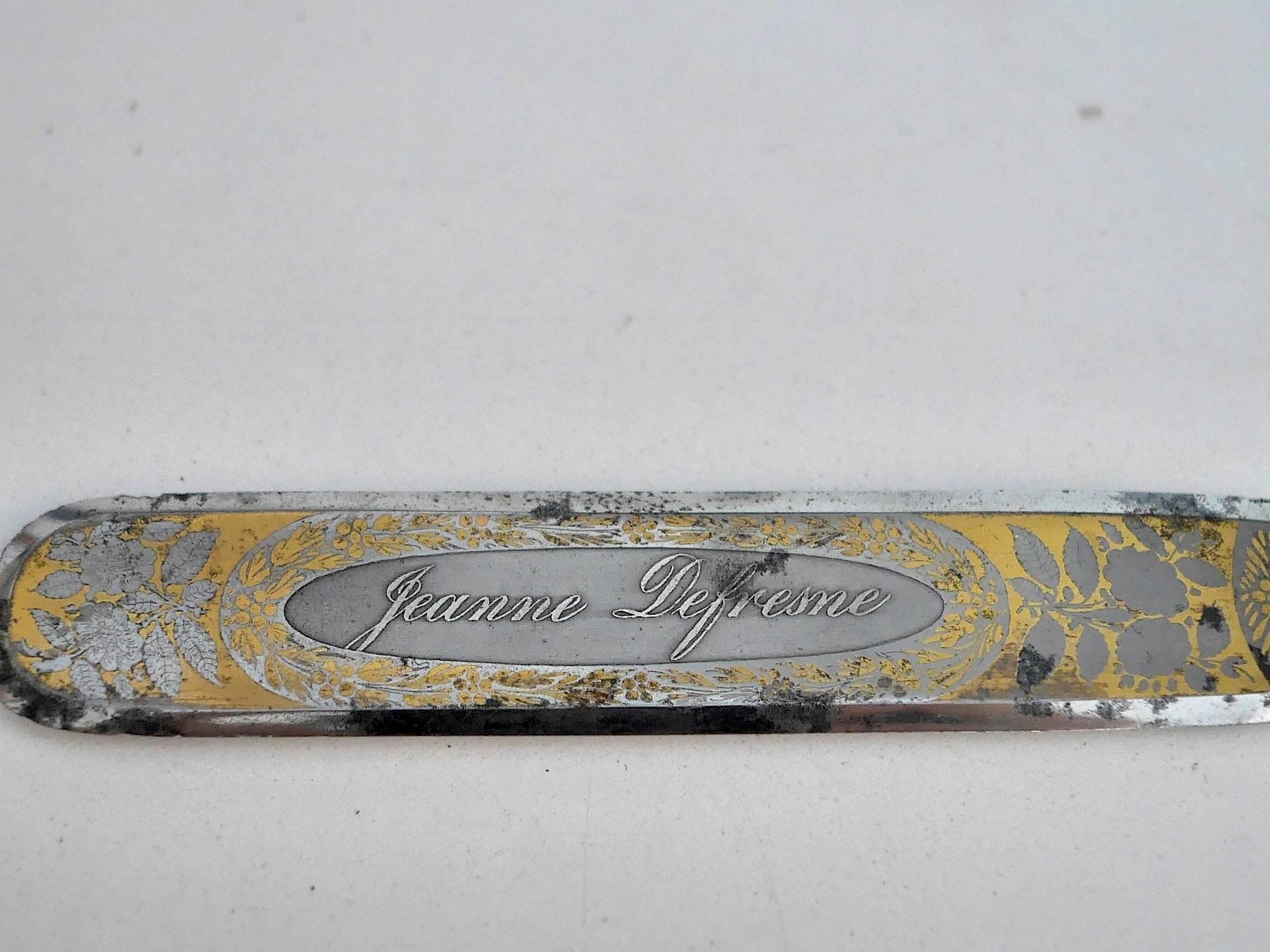 Gold 19th Century Paper Knife For Sale