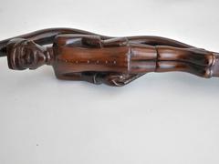 Colonial Mahogany Soldier Cane