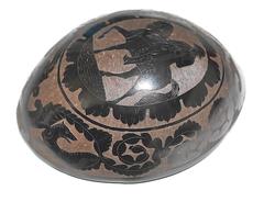 Noix de coco sculptée de style Napoléon (19ème siècle)