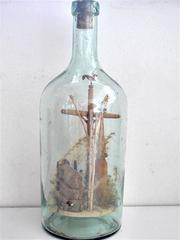Bargeman's cross in a Glass Bottle (19th century)