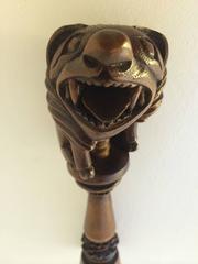 18th-19th Century Lion Screw Nutcracker for Hazelnuts