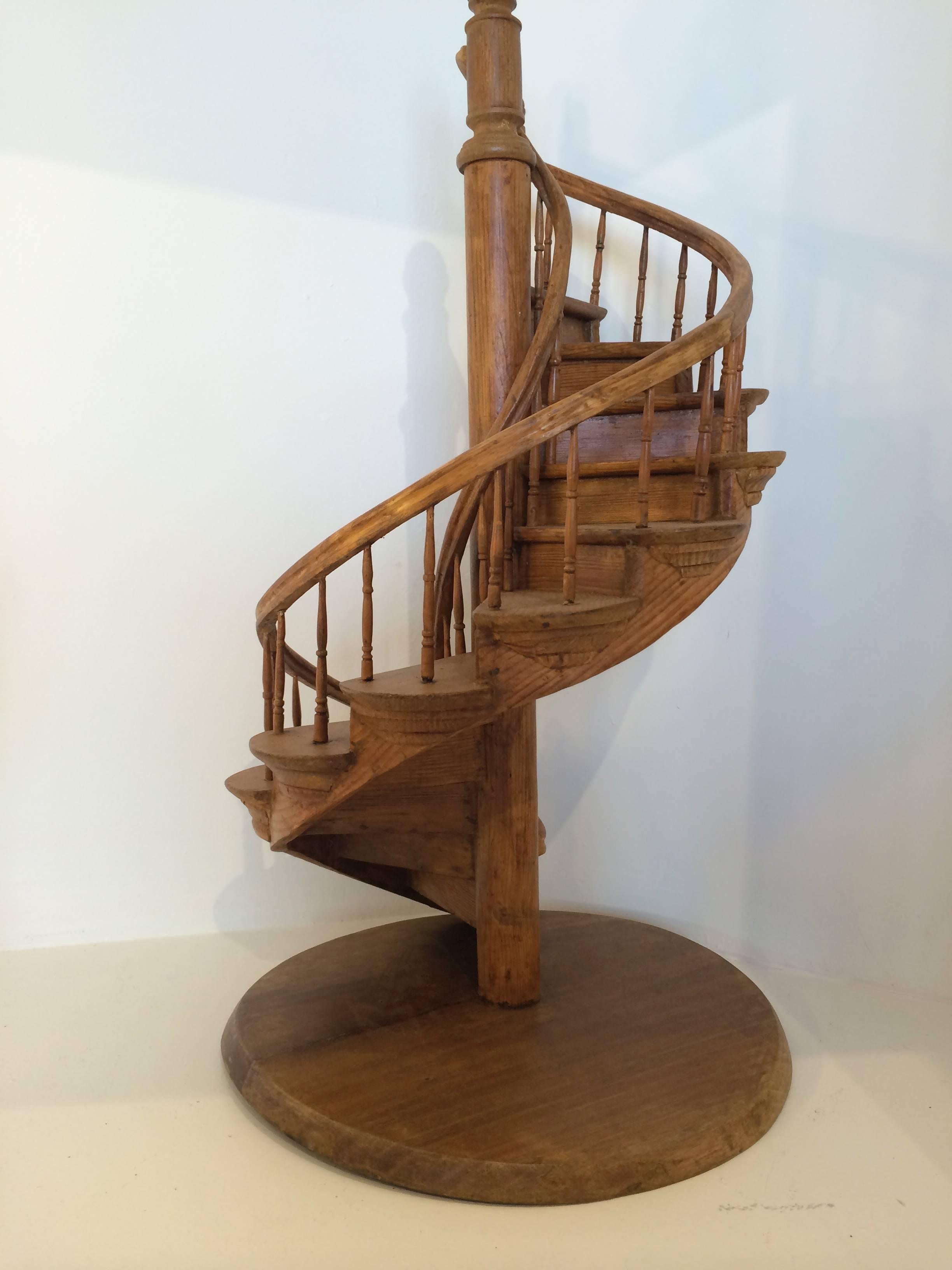 19th Century French Compagnon Masterpiece Staircase