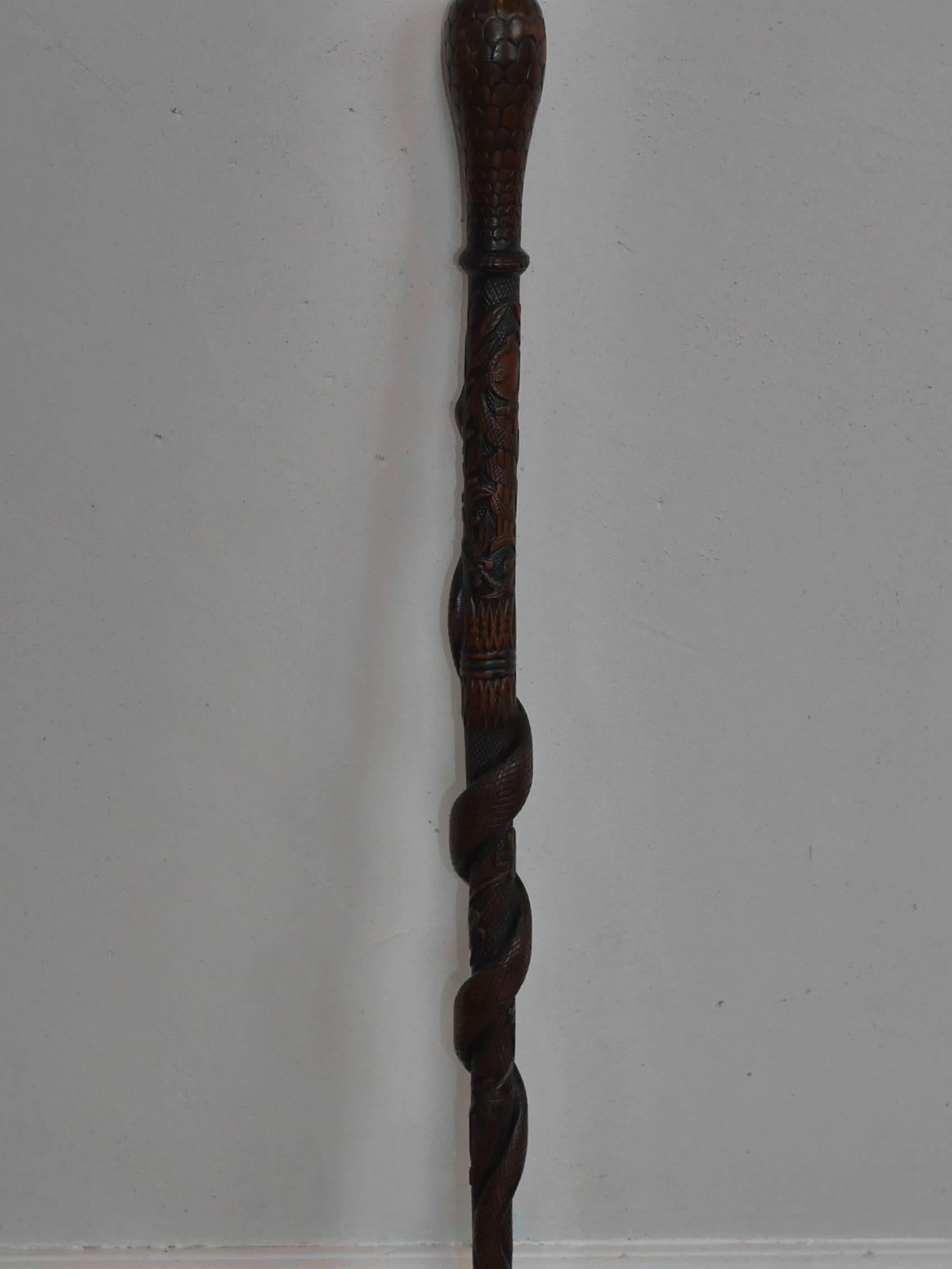 Antique French Folk Art Doctor S Cane For Sale 1