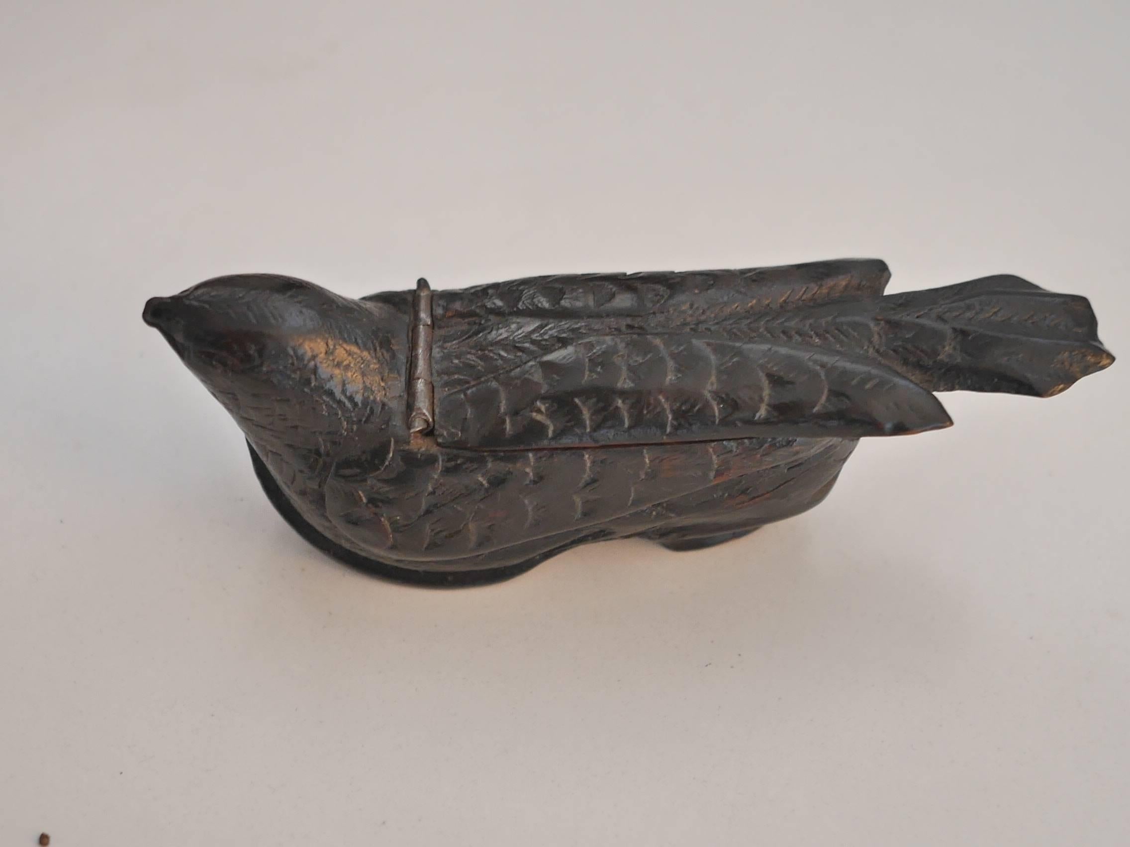 19th Century French Sabot-Bird Snuffbox In Excellent Condition For Sale In Paris, FR