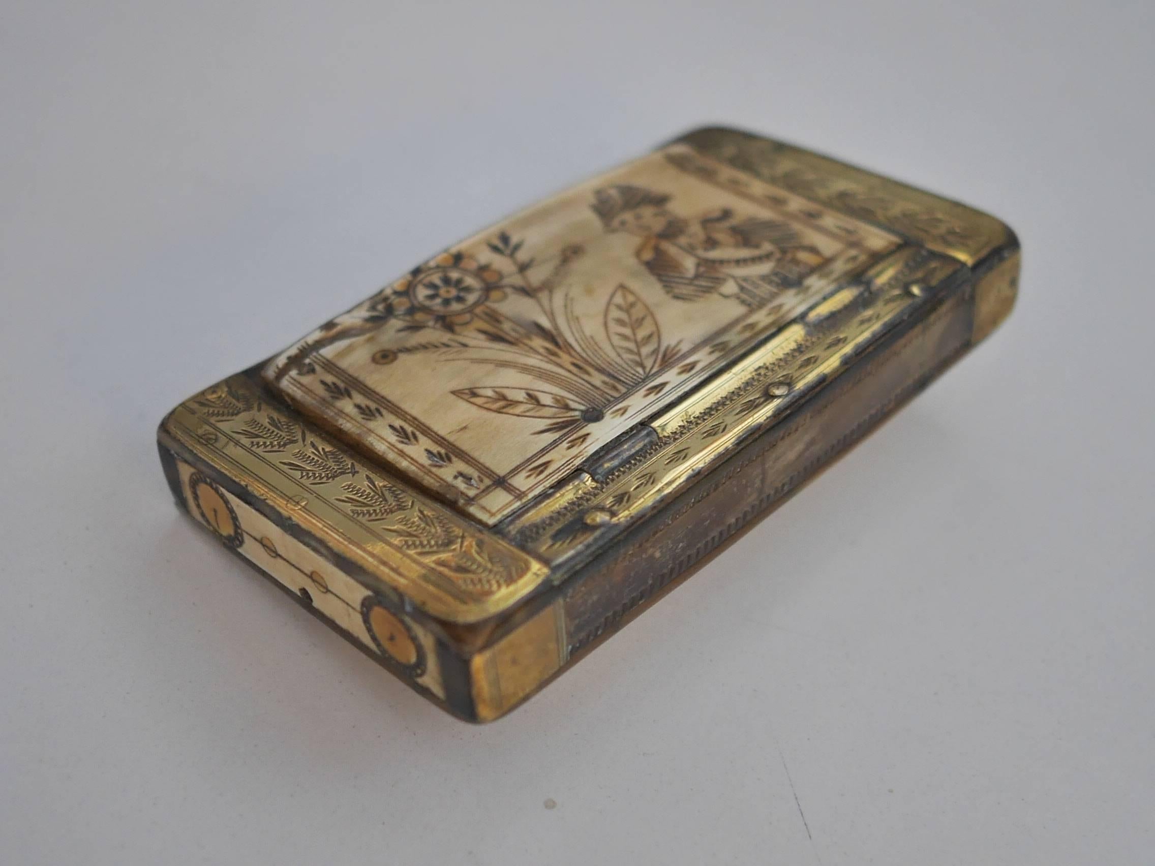 Early 19th Century Napoleon Snuffbox In Excellent Condition For Sale In Paris, FR