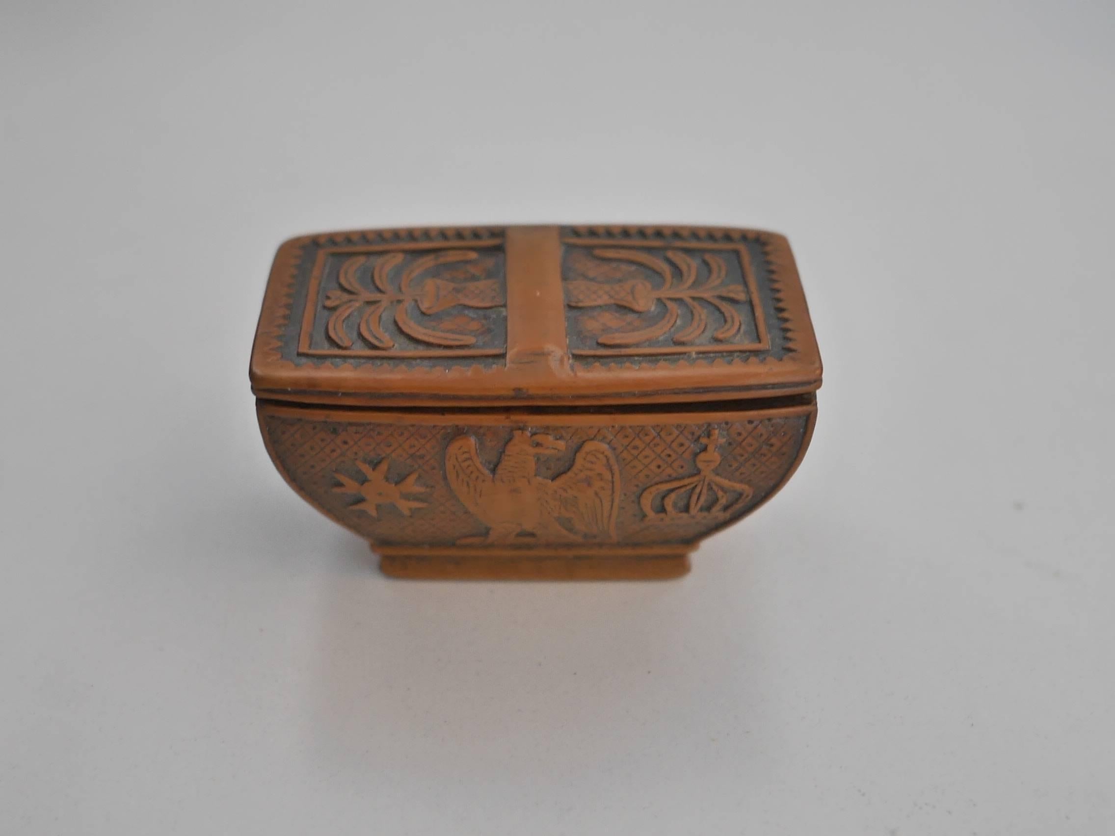 French 19th Century Napoleon's Coffin Snuffbox For Sale